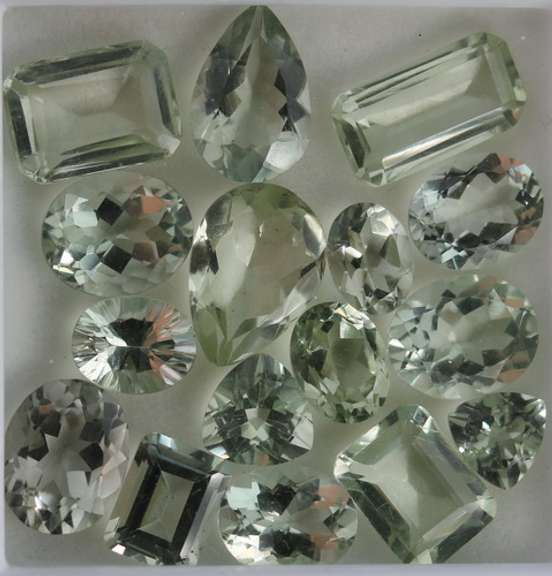 Glittering 44.97ct set of green Amethyst