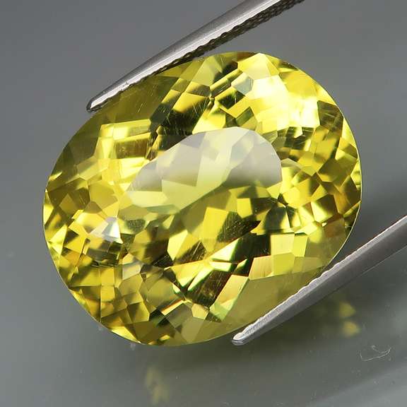 Brilliant! 19.60ct top lemon yellow unheated Citrine