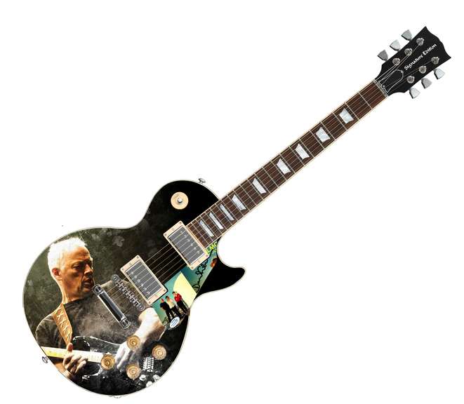 David Gilmour Pink Floyd Autographed Live Concert Photo Guitar