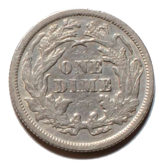 1873 Open 3 Seated Dime