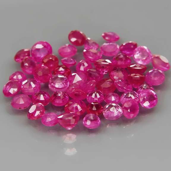 3.55 carats of rich pink pure Rubies from Madagascar
