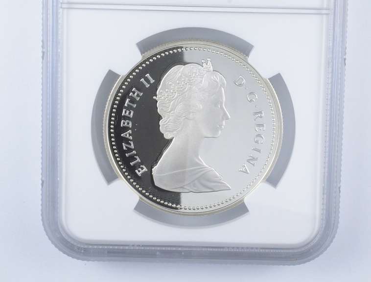 PF70 UCAM 1987 Canada $1 Silver - John Davis Expedition - Graded NGC