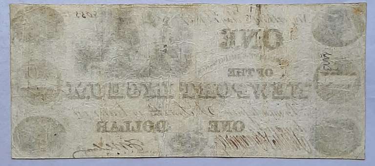 $ 1 1837 Newport Lyceum Kentucky Obsolete
