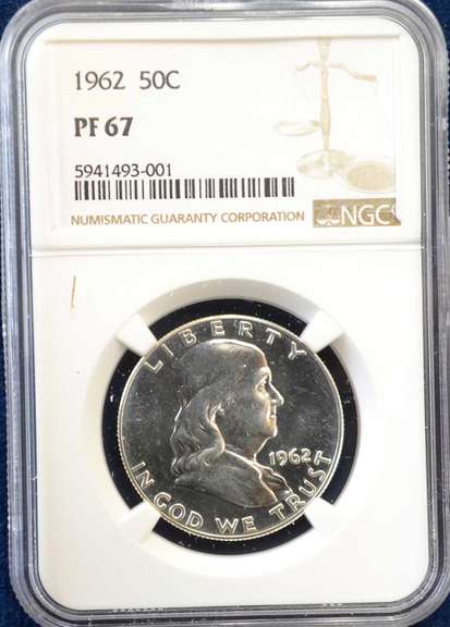 1962 NGC PROOF  67 50 C
