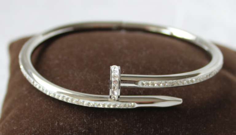 Silver Color Nail Bracelet