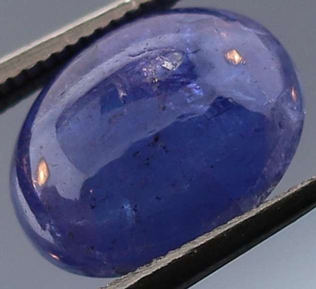 Unheated! 3.04ct top blue violet Tanzanite cabochon