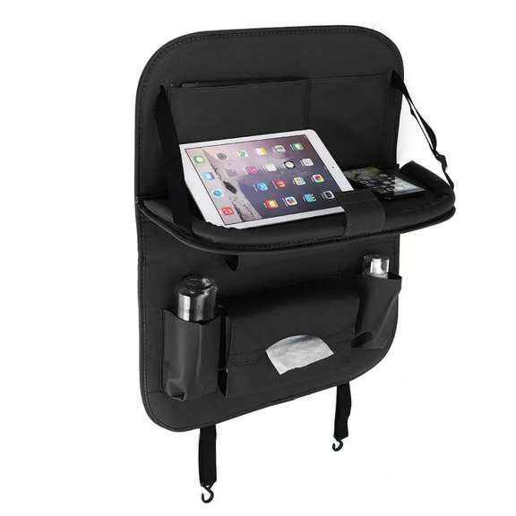 Car Seat Back Leather Kids Organizer Storage Bag
