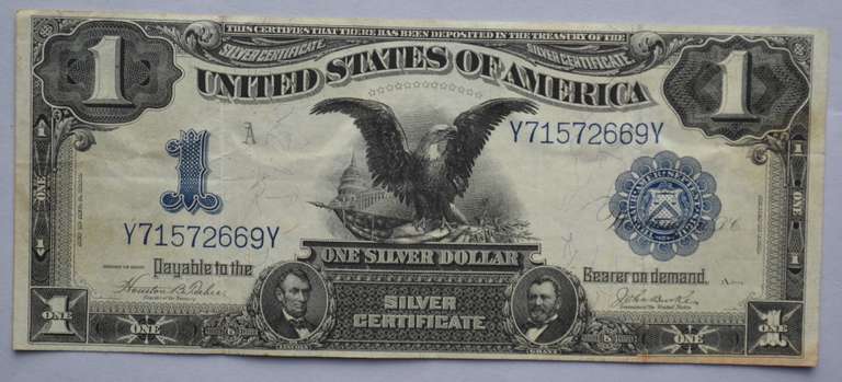 $ 1 Black Eagle 1899 Series Silver Certificate