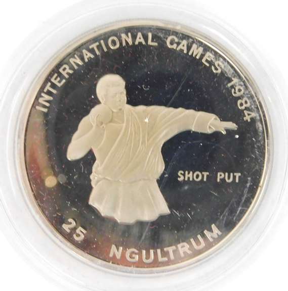 1984 Int'l Games, Shot Put Collector Coin