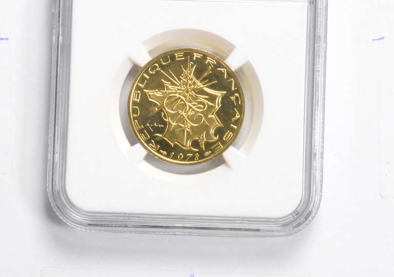 PF67 CAM 1978 Piefort France 10 Gold Francs - Graded NGC