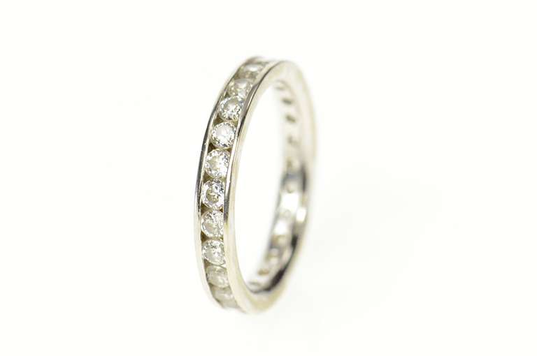 14K Yellow Gold 3.4mm Classic Cubic Zirconia Wedding Band Ring