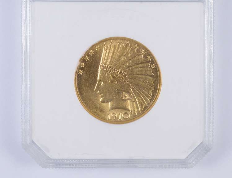 1910-D $10 Indian Head Gold Eagle