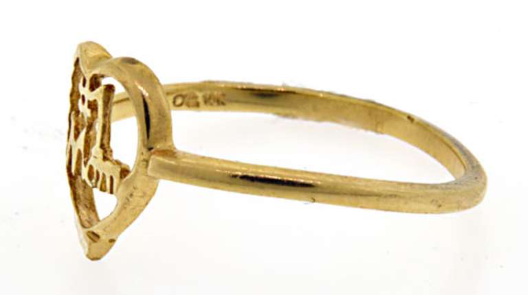 #1 Mom 10kt Yellow Gold Ring