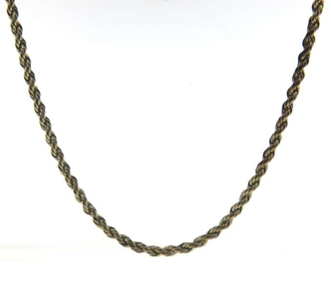 Sterling Silver Rope Chain Necklace
