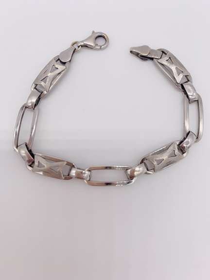 18kt Solid White Gold Bracelet