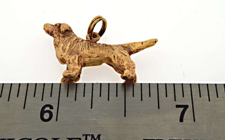 Adorable 14kt Dog Pendant