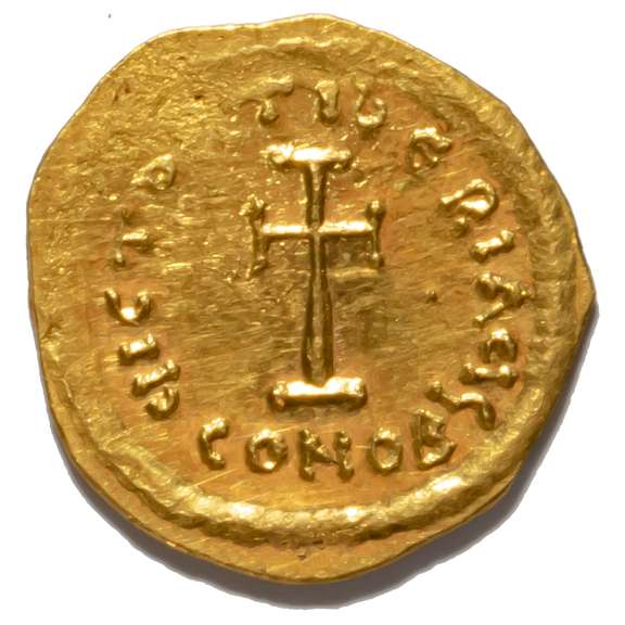 Byzantine Empire Tiberius II, Constantine 578-582 AD  Gold Tremissis