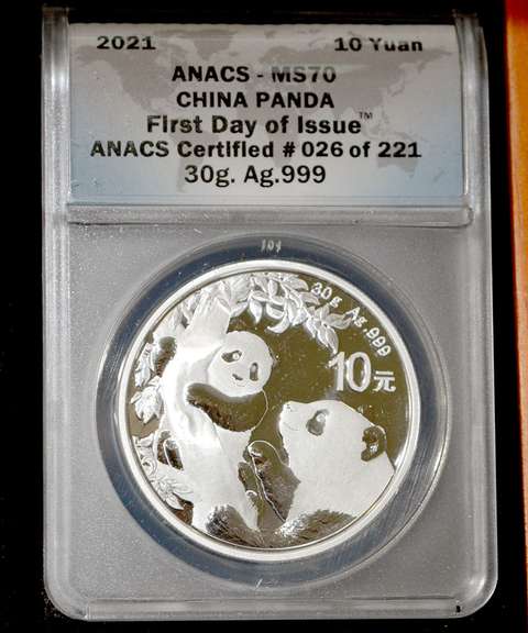 2021 First Day Chinese Silver 30gr 10Y Panda