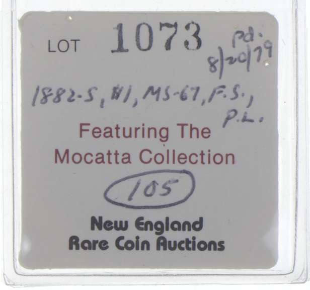 1882-S Morgan Silver Dollar - 1979 ANA Auction