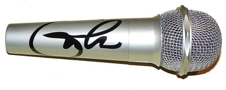 Eric Clapton Autographed Facsimile Signed Microphone