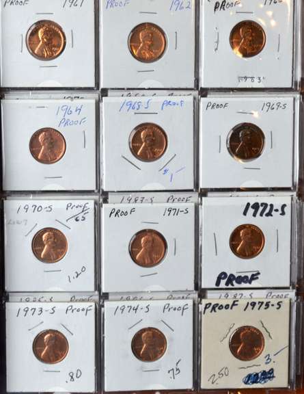 Proof Lincoln Cents  Album