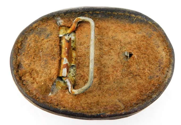 Big Vintage Leather Horse Buckle