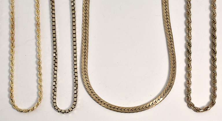 Group of 8 Misc. Sterling Necklaces