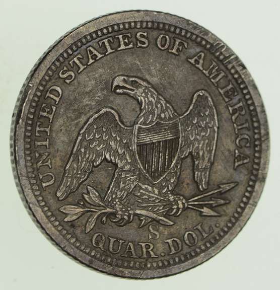 1859-S Seated Liberty Quarter - Near Uncirculated