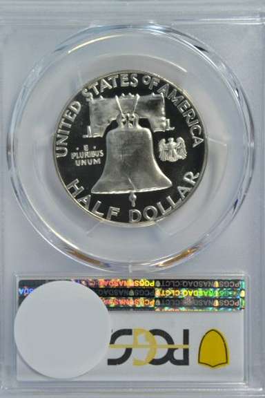Super Gem PRF 1956 Ty 2 Franklin Half Dollar. PCGS MS66