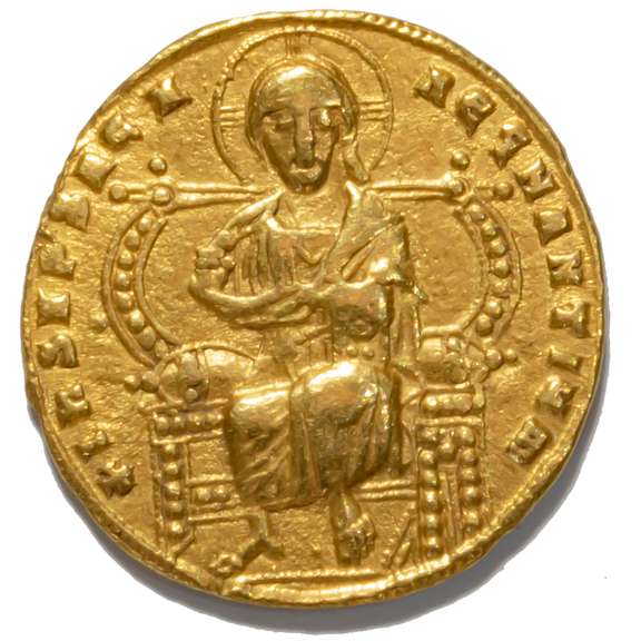 Byzantine Empire Constantine VII & Romanos II, 913-945 AD Gold Solidus of Constantinople