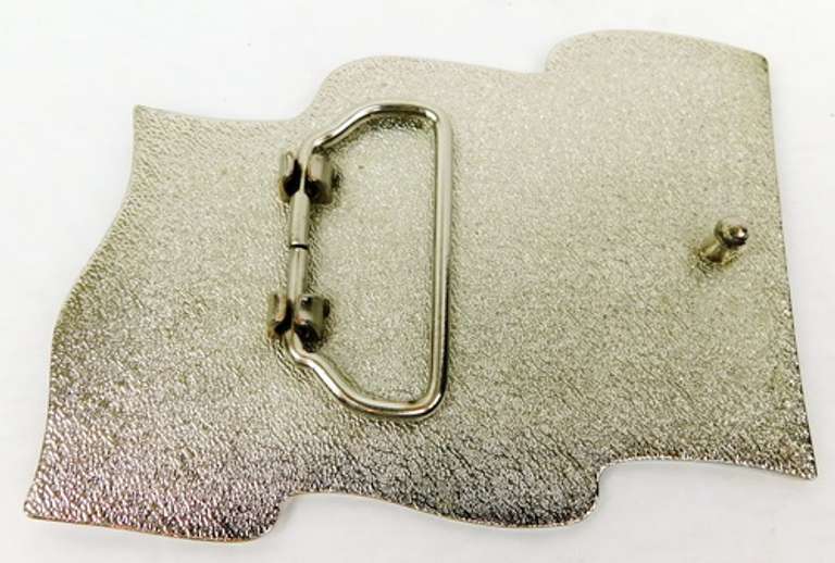 Big Enameled Flag Belt Buckle