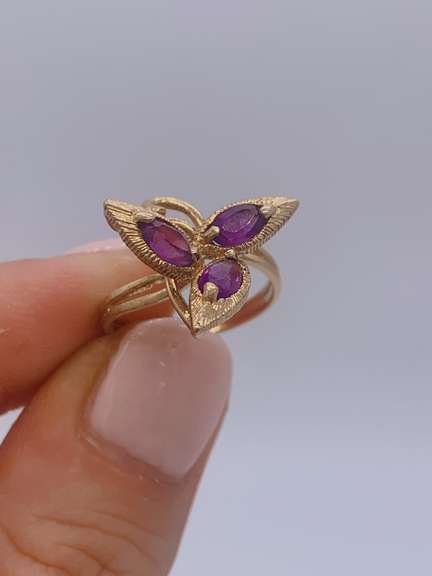 18kt Gold Amethyst Cocktail Ring