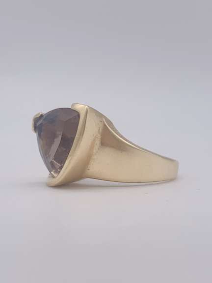 14kt Gold Smoky Quartz Cocktail Ring