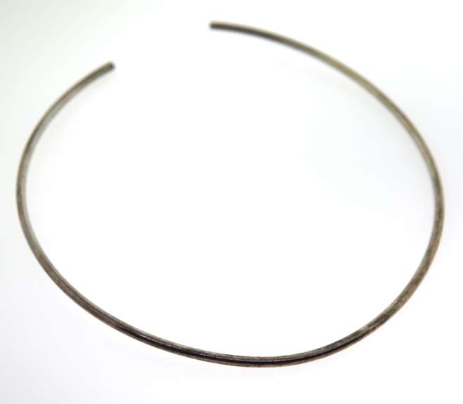 Sterling Silver Choker Necklace with Bangle
