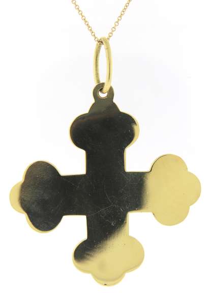 Luxurious 18kt Orthodox Cross Necklace