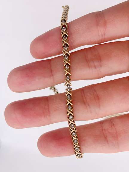 14kt Gold & Diamond Bracelet