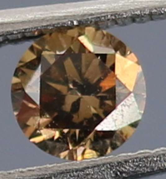 Glittering .21ct untreated rich chocolate Diamond