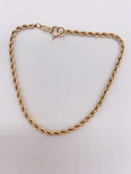 14kt Yellow Gold Chain Bracelet