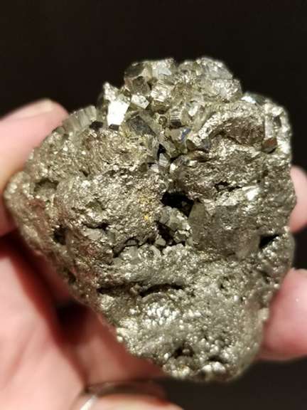 Large multi-crystal 1,221ct naturally entwined Pyrite