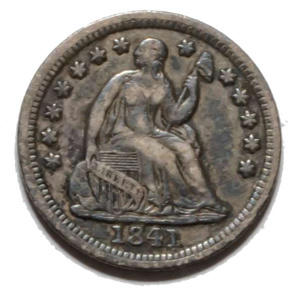 1841 Seated Half Dime