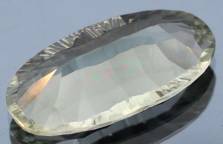 Brilliant 13.94ct natural platinum green Amethyst