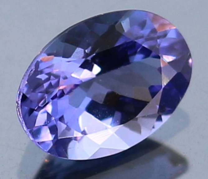 Vivid 1.21ct violet blue Tanzanite