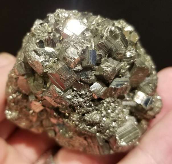 Large multi-crystal 1,221ct naturally entwined Pyrite