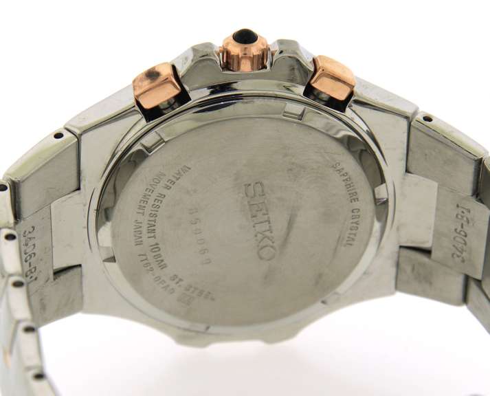 Seiko Coutura 2 Tone Rose Gold and Stainless Steel Watch