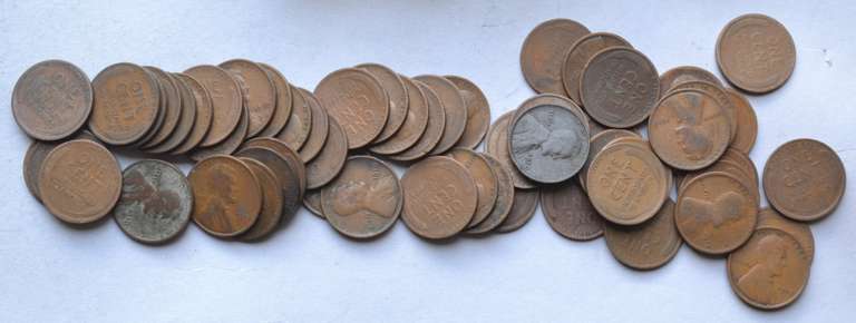 13 Circulated Lincoln Cent Rolls 1910 P-1911 P 1913 P 1916 P -1927 P.