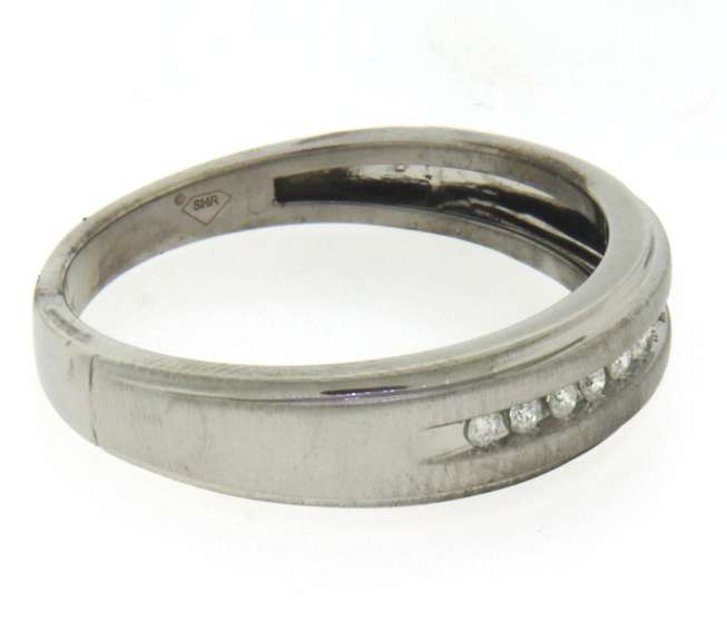 Nice White Gold Diamond Channel Band