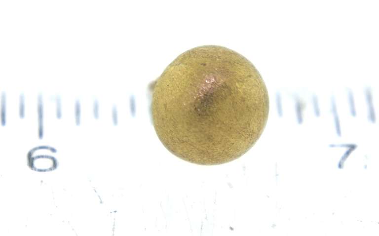 Elegant 18kt Satin Finish Dome earrings