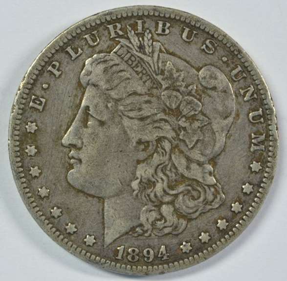 Very sharp 1894-O Morgan Silver Dollar. Better date