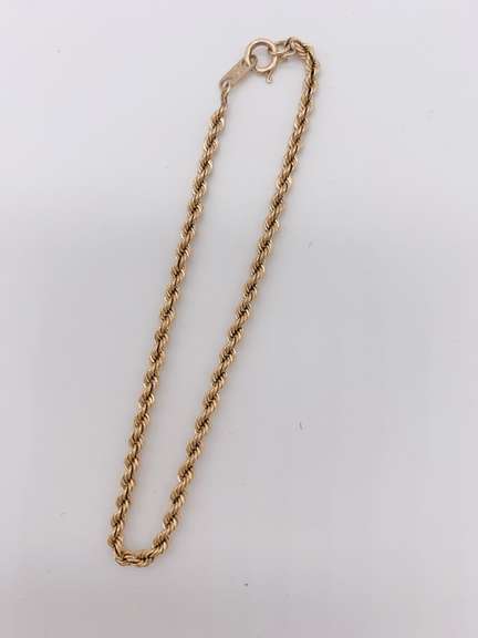 14kt Yellow Gold Chain Bracelet