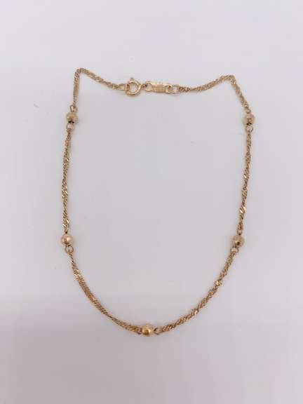 14kt Yellow Gold Chain Bracelet